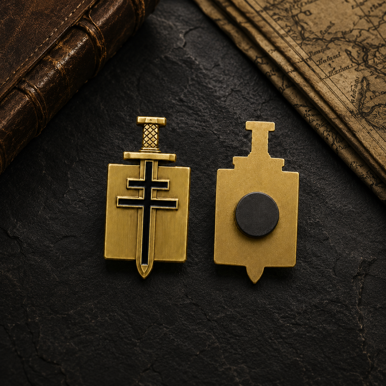 Cross of Lorraine Magnet — Allied Valor Series
