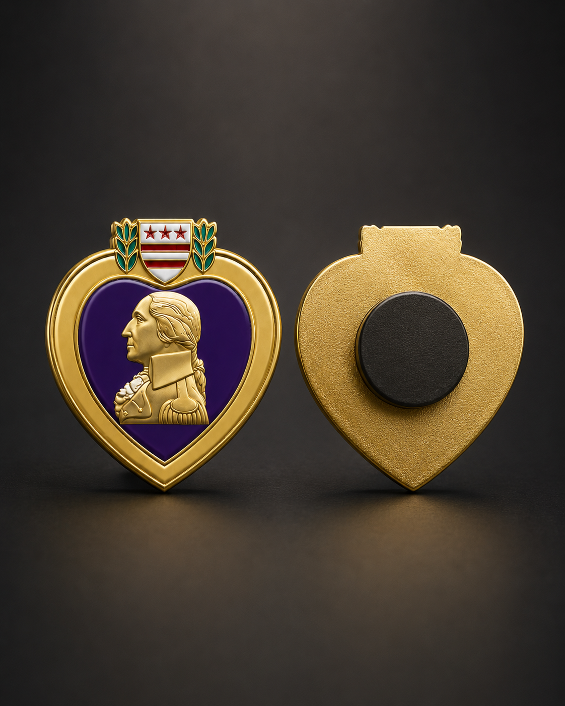 Purple Heart Tribute Magnet — Allied Valor Series